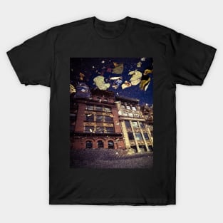 SoHo Buildings Rain Puddle Reflection NYC T-Shirt